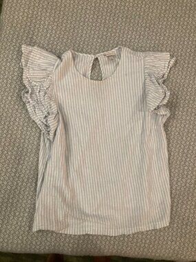 Women's Blouse A New Day Veritical Stripes